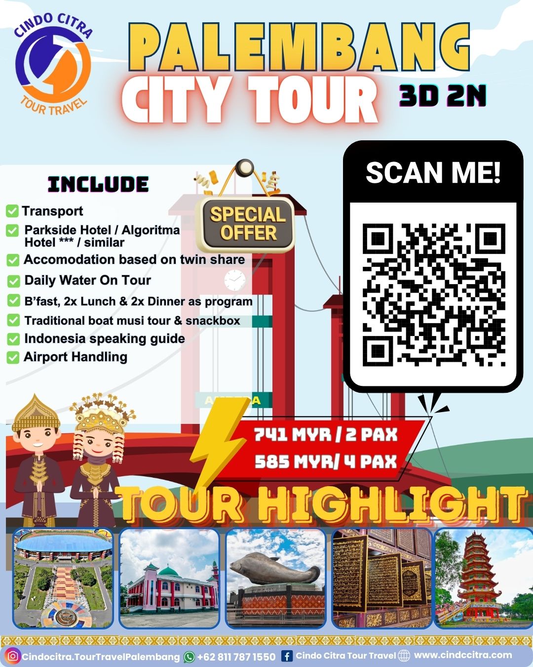 PALEMBANG CITY TOUR 3D2N